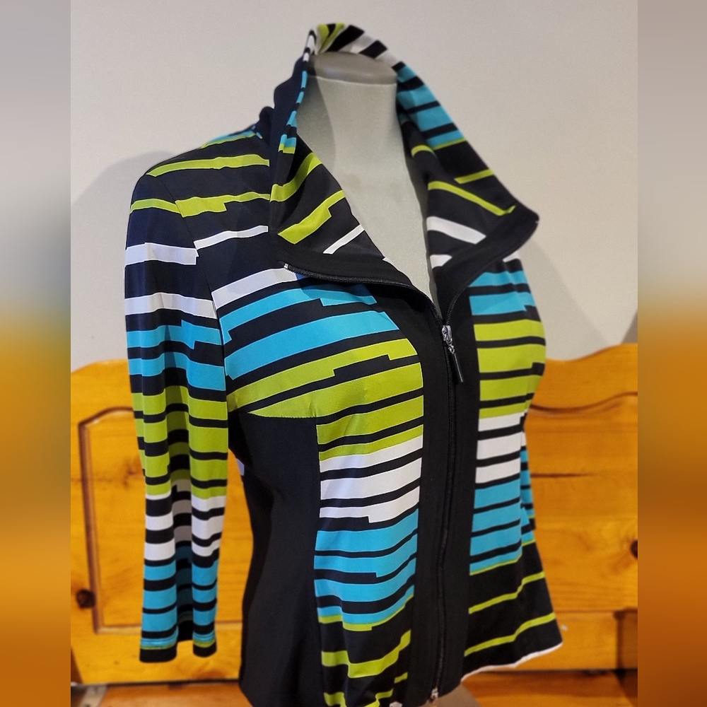 Joseph Ribkoff Multicolor Striped Sweater - Picture 3 of 13
